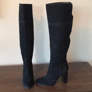 Michael Kors Regina Suede Black Boots